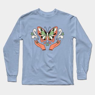 Take flight, the skies are yours, You have the freedom to soar,butterfly hope Long Sleeve T-Shirt